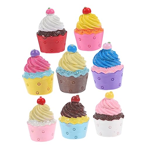 EXCEART 8 Stück Teiliges Miniatursimulation Cupcake Schlüsselanhänger Zubehör DIY Bastelideen für Kühlschrankmagneten und Dekorationen für Kreative Projekte und EXCEART 8 Stück Teiliges Miniatursimulation Cupcake Schlüsselanhänger Zubehör DIY Bastelideen für Kühlschrankmagneten und Dekorationen für Kreative Projekte und von EXCEART
