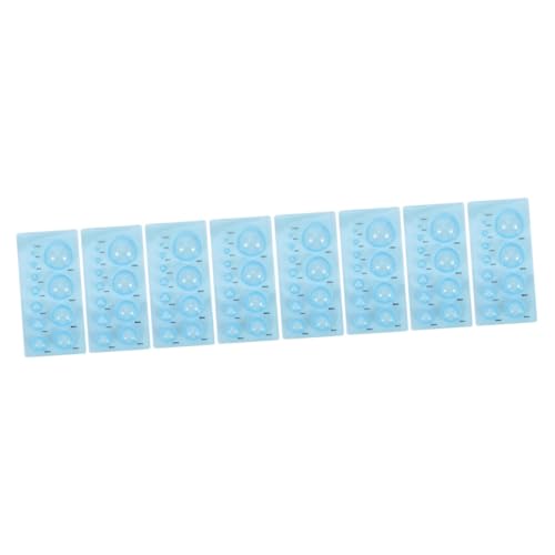 EXCEART Kugelformen 8-Teiliges Papierformer-Lipgloss-Set Quilt-Schablonen Bling-Zubehör Halbe Kuppeln Miniaturen Bastelpapier Quilling-Set Bauchmuskeln Blaue Quilling-Form Quilling-Styler von EXCEART