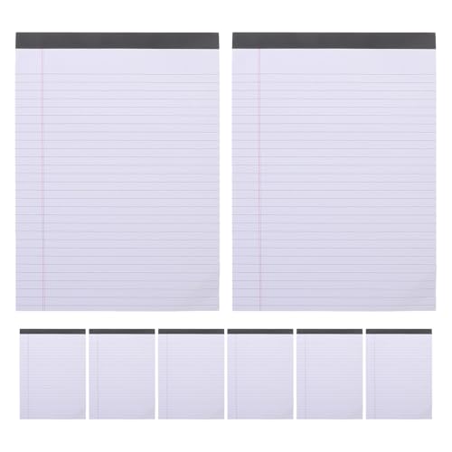 EXCEART 8-teiliges Notizblock-Set: College-liniertes, gelb liniertes Papier, Notizblöcke mit Buchstaben- und Legal-Lineatur, 400 Blatt, kleine Schrift für die Schule EXCEART 8-teiliges Notizblock-Set: College-liniertes, gelb liniertes Papier, Notizblöcke mit Buchstaben- und Legal-Lineatur, 400 Blatt, kleine Schrift für die Schule von EXCEART