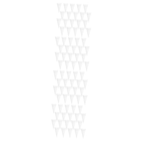 EXCEART 80 Stk Papierbrunnen aus weißem Papier Halter für Konfettikegel Papierkegel hochzeitsdeko komfetti Konfetti-Halter für die Hochzeit Blütenkegel hohl Blütenblatt Blumenpapier von EXCEART