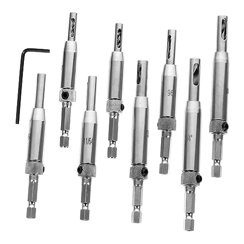 EXCEART 8Stücke Teiliges Türbohrer Mit Zentrierspitze Und Schraubenschlüssel Präzise Scharniertürbohrer Für Holzarbeiten Einfach Zu Installieren Für Scharniere EXCEART 8Stücke Teiliges Türbohrer Mit Zentrierspitze Und Schraubenschlüssel Präzise Scharniertürbohrer Für Holzarbeiten Einfach Zu Installieren Für Scharniere von EXCEART