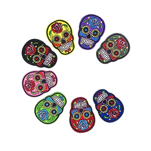 EXCEART 8st Bügelbilder Für Kleidung Aufbügelapplikationen Für Kleidung Hut Zubehör Rosafarbene Kleidung Diy Patches Für Kleidung Applikationsaufnäher Gestickte Aufnäher Rose Taschen von EXCEART