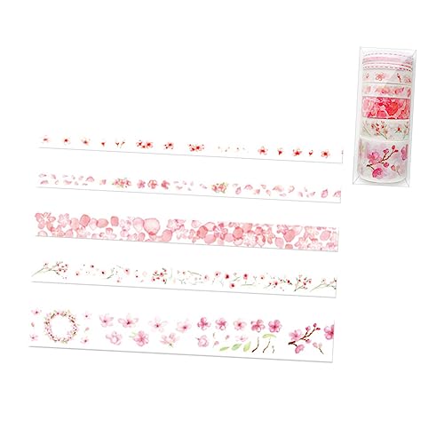 EXCEART 9stücke Washi-tape-set Mit Stücken Dekorative Papierbänder Für Diy-projekte Bastelarbeiten Und Geschenkverpackungen Inklusive Klebebändern Und Schnurrollen von EXCEART