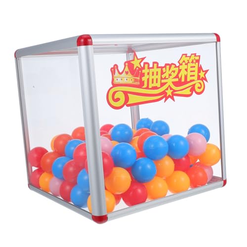 EXCEART Acryl Spendenbox Transparent mit Schlitz Robuster und Vorschlagsbehälter Bunte Ziehkugeln für Wohltätigkeitsveranstaltungen Abstimmungen und Sammelaktionen von EXCEART