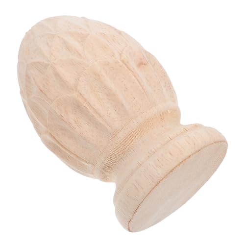 EXCEART Ananas-endstück aus Holz für Treppen Und Möbel, Geschnitzte Pfostenaufsätze aus Holz, Dekorative Treppenpfostenkappen im Europäischen Stil, 3, 14 Zoll Lange Ananas-säulenenden, Endstücke EXCEART Ananas-endstück aus Holz für Treppen Und Möbel, Geschnitzte Pfostenaufsätze aus Holz, Dekorative Treppenpfostenkappen im Europäischen Stil, 3, 14 Zoll Lange Ananas-säulenenden, Endstücke von EXCEART