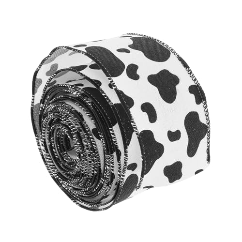 EXCEART Bandrolle Mit Kuh-print: Rustikales Diy-bastelband Im Bauernhausstil Für Kranzschleifen, Geschenkverpackungen, Partydekorationen Zum Thema Kuh EXCEART Bandrolle Mit Kuh-print: Rustikales Diy-bastelband Im Bauernhausstil Für Kranzschleifen, Geschenkverpackungen, Partydekorationen Zum Thema Kuh von EXCEART
