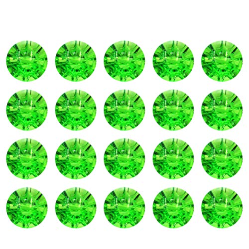 EXCEART Bastelknöpfe 50Pcs Mini Klare Kristall Strass Knöpfe Nähen Befestigungsknöpfe Dekorative Knöpfe für DIY Handwerk Nähen Kleidung Scrapbooking 1Cm (Grün) Perlmuttknöpfe von EXCEART