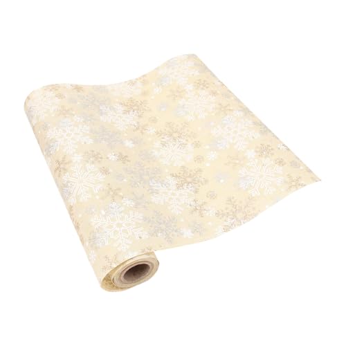 EXCEART Bedruckte Tischdecke, Tischläufer, Weihnachtstischdecke, Schneeflocke, Tischdekoration von EXCEART