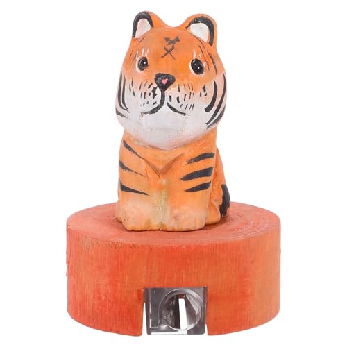 EXCEART Bleistiftspitzer aus Holz: Niedlicher Bleistiftspitzer aus Holz im Tiger-Design – Handliches Schreibwaren für Kinder, Klassenzimmer, Heimgebrauch, Schreibtischdekoration EXCEART Bleistiftspitzer aus Holz: Niedlicher Bleistiftspitzer aus Holz im Tiger-Design – Handliches Schreibwaren für Kinder, Klassenzimmer, Heimgebrauch, Schreibtischdekoration von EXCEART