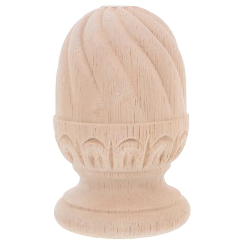 EXCEART Dekorative Holz-knaufe für Treppen, Ananas-treppenpfostenkappe, Rustikale Geschnitzte Holz-baluster-auflage für Heimdekoration Und Heimwerkerprojekte, Unfertige Bastel-knaufe, 3,93 Zoll EXCEART Dekorative Holz-knaufe für Treppen, Ananas-treppenpfostenkappe, Rustikale Geschnitzte Holz-baluster-auflage für Heimdekoration Und Heimwerkerprojekte, Unfertige Bastel-knaufe, 3,93 Zoll von EXCEART