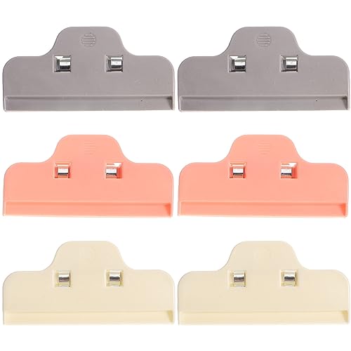 EXCEART Diamant-Zeichnungs-Fixierer, 6 Stück, große Dichtklemme, Kreuzstich-Werkzeug-Clip, Lebensmittelaufbewahrung, Dichtungs-Clips, Datei-Notiz-Clips für Diamant-Zeichnungen, Clip von EXCEART
