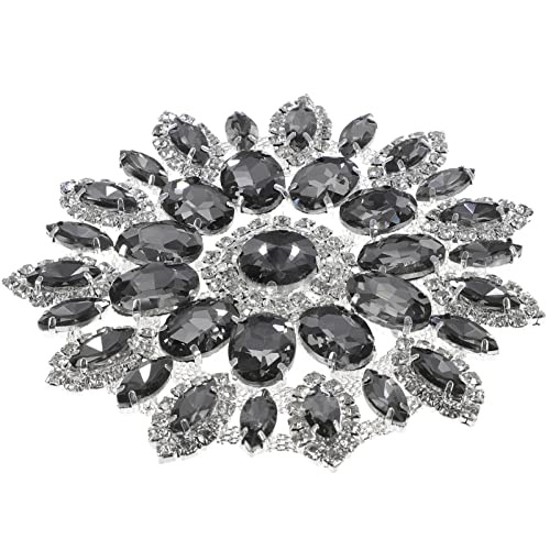EXCEART Drill Claw Chain Rhinestone Iron on Patches for DIY Apparel Decorative Clothing Patches von EXCEART