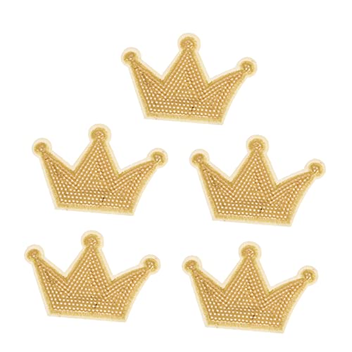 EXCEART Eisen Auf Abzeichen Zeichen Pailletten Patches Stickerei Patch Nähen Patch Gold Krone Applikationen Kappe Dekorationen Krone Vintage 5 Stück EXCEART Eisen Auf Abzeichen Zeichen Pailletten Patches Stickerei Patch Nähen Patch Gold Krone Applikationen Kappe Dekorationen Krone Vintage 5 Stück von EXCEART