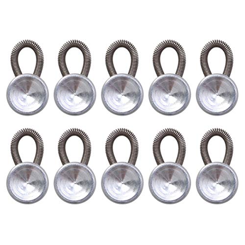 Exceart Elastische Justierbare Jeansfrühlingserweiterungs-Kleidungsschnallenzusätze des Wunderknopfes 10Pcs von EXCEART