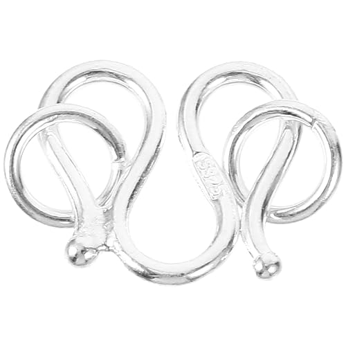 EXCEART Elegante Silber Halskette Verschluss Schmuck Verbindung Schnallen Armband Schnalle EXCEART Elegante Silber Halskette Verschluss Schmuck Verbindung Schnallen Armband Schnalle von EXCEART