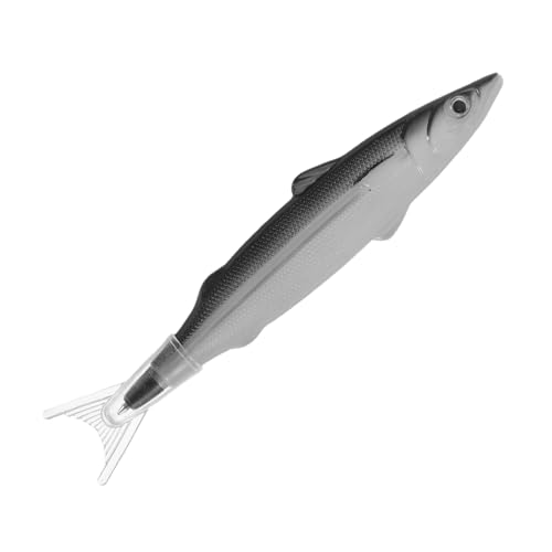 EXCEART Fischballstift Zubehör Für Angelpartys Fisch Geformte Kugelschreiber Fischgehege Gesalzener Fischformballpoint Stift Kreativer Fischballpoint Pen Fischhilfe Fischstift Plastik Grey von EXCEART