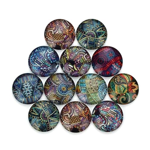EXCEART Geometrische Glasflicken FüR Diy Schmuckherstellung 20 StüCk Flache RüCkseite Ideal FüR Ohrringe Und Bastelarbeiten von EXCEART