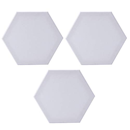 EXCEART Hexagon Keilrahmen 3 Keilrahmen Sechseck Rahmen 12,5 cm Seitenlänge DIY Zeichnung Malerei Kinder Erwachsene Anfänger Künstler Schule Kindergarten von EXCEART