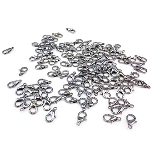 EXCEART Hobby Horse Schlüsselanhänger 100Pcs Umklammert Lanyard Snap Clips Schmuck Verschluss für DIY Halskette Armband Schmuck Machen Hobby Horse Schlüsselanhänger von EXCEART
