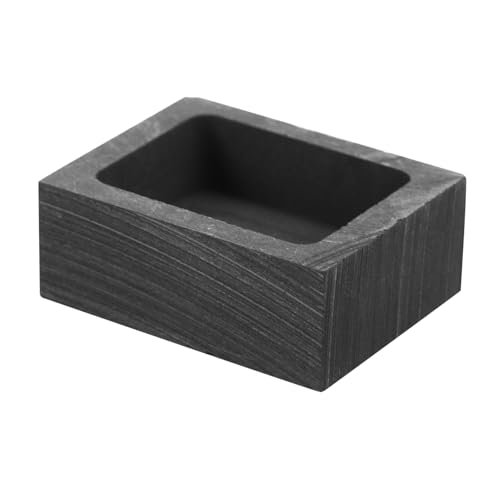 EXCEART Hochtemperaturbeständige Graphit gießform mit Ölrinne Quadratische Schmelztiegel für DIY Schmuckherstellung Geeignet für Gold Silbermetallgießen Langlebiges Metall schmelzwerkzeug von EXCEART