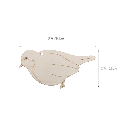 EXCEART Hölzerne Vogel-hängeornamente, 20 Stück, Unbehandelte Holzvogelausschnitte, Leere Scheiben zum Selbermachen, Malen, Basteln, Heimdekoration EXCEART Hölzerne Vogel-hängeornamente, 20 Stück, Unbehandelte Holzvogelausschnitte, Leere Scheiben zum Selbermachen, Malen, Basteln, Heimdekoration von EXCEART