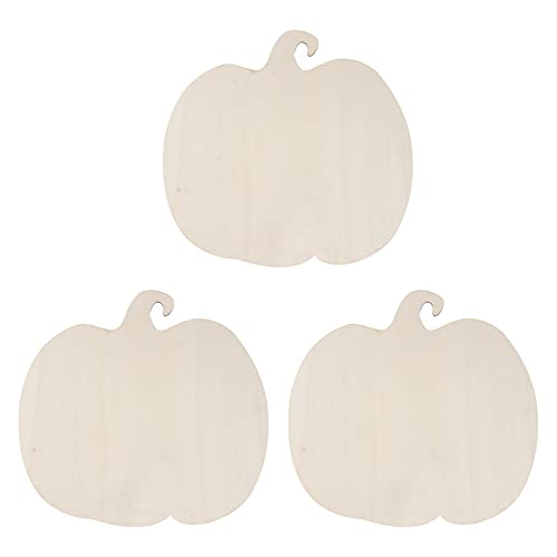 EXCEART Holz-Kürbis-Ausschnitt, unlackiert, Kürbis-Holzdekorationen, Halloween, blanko, Bastel-Kürbis-Ornament für Heimwerker, Halloween, Erntedankfest, Herbst-Dekoration, 3 Stück EXCEART Holz-Kürbis-Ausschnitt, unlackiert, Kürbis-Holzdekorationen, Halloween, blanko, Bastel-Kürbis-Ornament für Heimwerker, Halloween, Erntedankfest, Herbst-Dekoration, 3 Stück von EXCEART