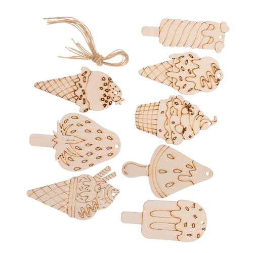 EXCEART Holzbastelset Teiliges Unbemaltes Holz DIY mit Eisförmigen Holzscheiben und Schnur Robuste Sichere Holzschnittformen für Kreative Kinderbasteleien und Sommerdeko EXCEART Holzbastelset Teiliges Unbemaltes Holz DIY mit Eisförmigen Holzscheiben und Schnur Robuste Sichere Holzschnittformen für Kreative Kinderbasteleien und Sommerdeko von EXCEART