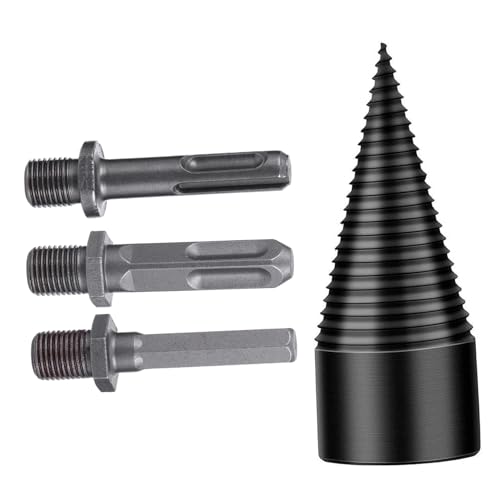 EXCEART Holzhacker Schwer Bohrschrauben-kegeldreher Holzspalter Bohrer Holzbearbeitung Treiber Pflicht Schaft Holzspaltbohrer Kegelbohrer Splitterbohrer Stahl Black EXCEART Holzhacker Schwer Bohrschrauben-kegeldreher Holzspalter Bohrer Holzbearbeitung Treiber Pflicht Schaft Holzspaltbohrer Kegelbohrer Splitterbohrer Stahl Black von EXCEART