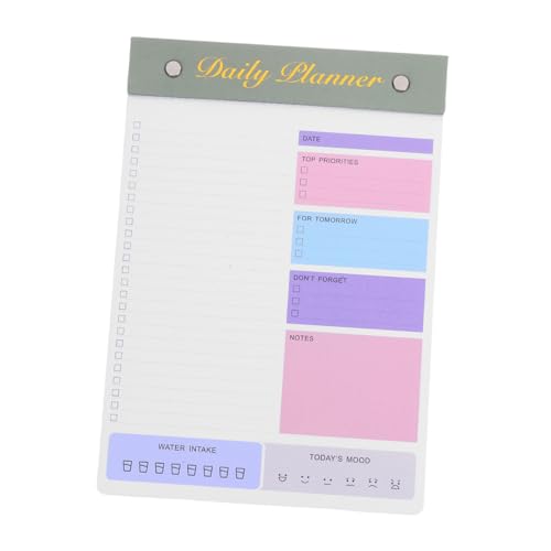 EXCEART Kreatives Notizbuch Tagesplaner mit Robustem Papier und Minimalistischer Gestaltung Undatiert Reißbar für Büro und Studium zur Aufgaben und Zeitplanung Glattes Schreibempfinden EXCEART Kreatives Notizbuch Tagesplaner mit Robustem Papier und Minimalistischer Gestaltung Undatiert Reißbar für Büro und Studium zur Aufgaben und Zeitplanung Glattes Schreibempfinden von EXCEART
