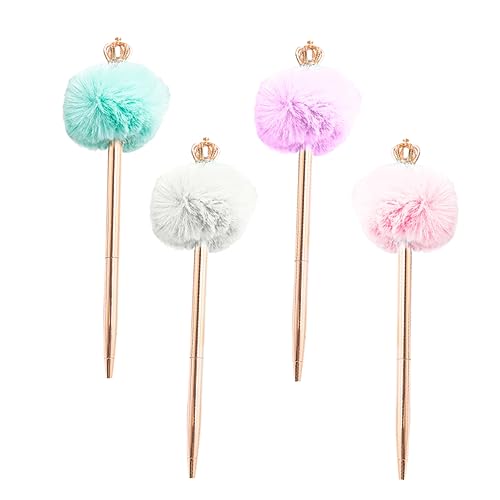 EXCEART Kugelschreiber Krone Queen 12 Stk Kronen Pelz Büro-kugelschreiber Bürodekoration Schreibstift Kronen-pompon-stift Kawaii-stifte Süßer Kugelschreiber Bommel Mädchen Flauschige Dekorativer Stift EXCEART Kugelschreiber Krone Queen 12 Stk Kronen Pelz Büro-kugelschreiber Bürodekoration Schreibstift Kronen-pompon-stift Kawaii-stifte Süßer Kugelschreiber Bommel Mädchen Flauschige Dekorativer Stift von EXCEART