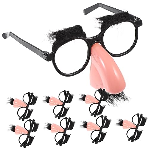 EXCEART 8 Stück Schwarze Schnurrbart-Brille Lustige Party-Brille Verkleidungsbrille Mit Schnurrbart Party-Brille Mit Schnurrbart Kreativer Bart Und Brille Kostüm-Nasen-Requisiten EXCEART 8 Stück Schwarze Schnurrbart-Brille Lustige Party-Brille Verkleidungsbrille Mit Schnurrbart Party-Brille Mit Schnurrbart Kreativer Bart Und Brille Kostüm-Nasen-Requisiten von EXCEART