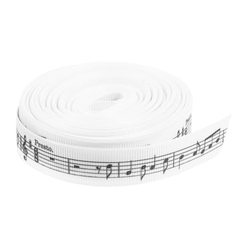 EXCEART Musikband Geschenkband Musiknoten Dekorationen Musiknotenbänder Verzierungen Zum Basteln Feiertagsbänder Dekoband Bastelband Blumenstraußband Polyester von EXCEART