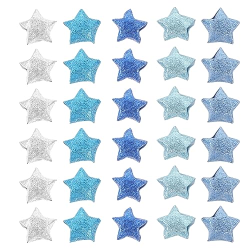 EXCEART Origami-Sterne-Papierstreifen 5 Stern-Papierstreifen Glitzer Origami-Sterne-Papier Glücksstern-Dekoration Papierstreifen DIY Handkunst Basteln Für Kinder Blau von EXCEART