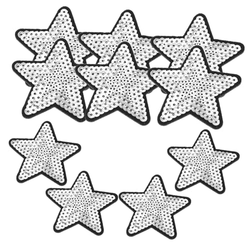 EXCEART für Jeans-mützen-patches 10er-pack Pailletten-aufnäher für Kleidung von EXCEART