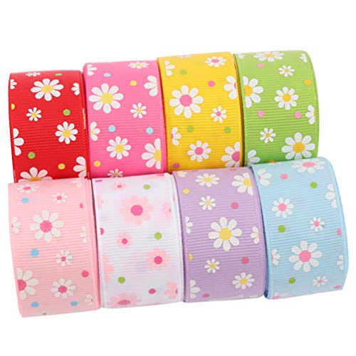 EXCEART Schleifenband Aus Polyester Mit GäNseblüMchenmuster - Vielseitige Haarschleifen Und DekobäNder FüR Hochzeiten Geburtstagsgeschenke Und Kreative Bastelideen 100Cm X 2.5Cm EXCEART Schleifenband Aus Polyester Mit GäNseblüMchenmuster - Vielseitige Haarschleifen Und DekobäNder FüR Hochzeiten Geburtstagsgeschenke Und Kreative Bastelideen 100Cm X 2.5Cm von EXCEART