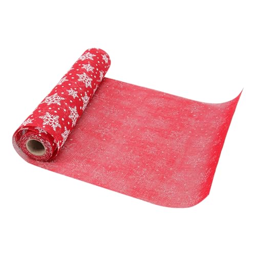 EXCEART Schneeflocke Tischdecke Weihnachten Tischplatte Tuch Gedruckt Tisch Läufer Weihnachten Versorgung von EXCEART