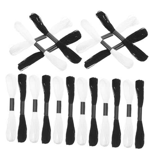 EXCEART Schwarzer und Weißer Kreuzstich Garn aus Langlebiges Stickgarn für Heimdekoration Bekleidungsverschönerung und Vielseitige DIY Handarbeiten EXCEART Schwarzer und Weißer Kreuzstich Garn aus Langlebiges Stickgarn für Heimdekoration Bekleidungsverschönerung und Vielseitige DIY Handarbeiten von EXCEART