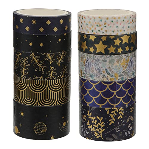 EXCEART Schwarzes Klebeband Kreppband 20 Schwarz Washi Band Set Vintage Floral Washi Masking Tape Schwarz Vereitelt für DIY Scrapbooking Verpackung Gittertape Weißes Klebeband EXCEART Schwarzes Klebeband Kreppband 20 Schwarz Washi Band Set Vintage Floral Washi Masking Tape Schwarz Vereitelt für DIY Scrapbooking Verpackung Gittertape Weißes Klebeband von EXCEART