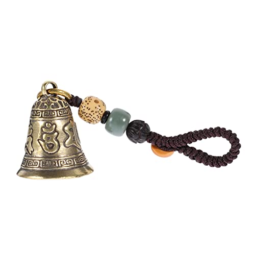 EXCEART Vintage Glocke Anhänger Vintage Buddhismusglocken Zubehör Zum Aufhängen des Rückspiegels Zubehör Zum Aufhängen Von Autospiegeln Baumwollseil Geldbörse Männer Und Frauen Schlüssel von EXCEART