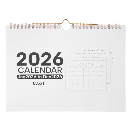 EXCEART Wandkalender 2026: 12-Monats-Planer-Notizblock von Januar bis Dezember 2026 – Monatskalender zum Aufhängen mit markierten Feiertagsblöcken für Zuhause, Schule und Arbeit EXCEART Wandkalender 2026: 12-Monats-Planer-Notizblock von Januar bis Dezember 2026 – Monatskalender zum Aufhängen mit markierten Feiertagsblöcken für Zuhause, Schule und Arbeit von EXCEART