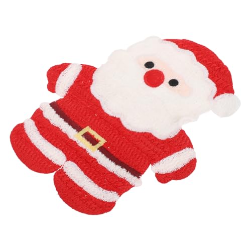 EXCEART Weihnachtlicher Santa Claus Aufnäher Große Gestickte Patch für Kleidung Taschen Diy Projekte Robuste Langlebige Applikation für Festliche Garderobe und Accessoires von EXCEART