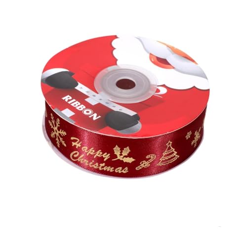 EXCEART Weihnachtsband Dekoration Wickeln Weihnachten Wickelband Schleife Für Party Band Zum Basteln Festivalband Verpackungsband Herstellung Weihnachtsstoff Polyester Rot EXCEART Weihnachtsband Dekoration Wickeln Weihnachten Wickelband Schleife Für Party Band Zum Basteln Festivalband Verpackungsband Herstellung Weihnachtsstoff Polyester Rot von EXCEART