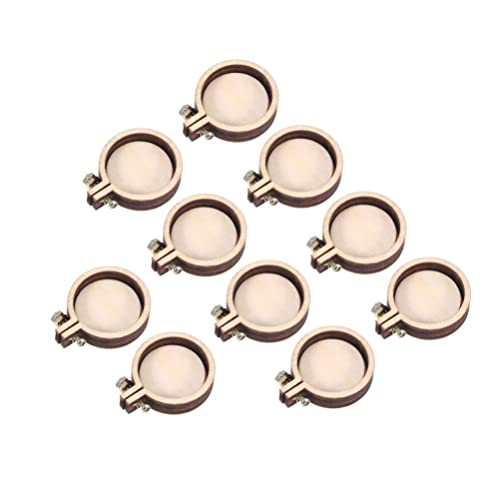 Exceart 20 Stück Holz Mini bestickt Hoop Rund Verstellbar Kreuzstich Hoop Kreuzstich Festrahmen für DIY Stickerei Handwerk Häkeln Nähen 3 cm x 2,5 cm, Verbundmaterial, siehe abbildung, 20pcs Exceart 20 Stück Holz Mini bestickt Hoop Rund Verstellbar Kreuzstich Hoop Kreuzstich Festrahmen für DIY Stickerei Handwerk Häkeln Nähen 3 cm x 2,5 cm, Verbundmaterial, siehe abbildung, 20pcs von EXCEART