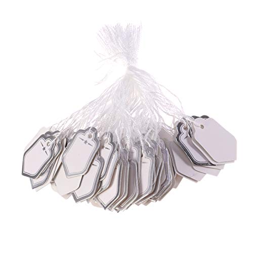 Exceart Schmuck Armbänder Aufkleber 500 Stück Geschenkschnur Tags Leere Papieranhänger für Geschenke Promotions Events Oder Boutique Schmuck Armband Ohrringe Silber Papierregisterkarten Exceart Schmuck Armbänder Aufkleber 500 Stück Geschenkschnur Tags Leere Papieranhänger für Geschenke Promotions Events Oder Boutique Schmuck Armband Ohrringe Silber Papierregisterkarten von EXCEART