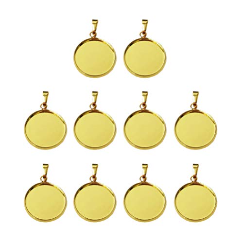 Exceart Schmuck-Bastelset zum Selbermachen, 20 Stück, runde Schmucktabletts, Edelstahl-Lünette Exceart Schmuck-Bastelset zum Selbermachen, 20 Stück, runde Schmucktabletts, Edelstahl-Lünette von EXCEART