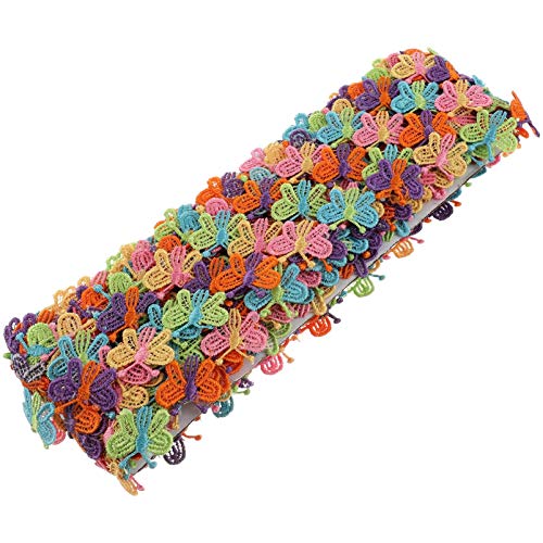 EXCEART Spitzenband, bestickt, zum Nähen, Schmetterlings-Stil, Bordüre, Stoff, bestickte Applikation, Nähen, Handwerk, Hochzeit, Brautkleid, Party, Heimdekoration, 12,7 EXCEART Spitzenband, bestickt, zum Nähen, Schmetterlings-Stil, Bordüre, Stoff, bestickte Applikation, Nähen, Handwerk, Hochzeit, Brautkleid, Party, Heimdekoration, 12,7 von EXCEART