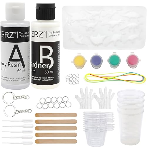 EXERZ Epoxidharz-Kristallgießset – Komplettset für kreative DIY-Kunst (Dinosaurierformen) von EXERZ