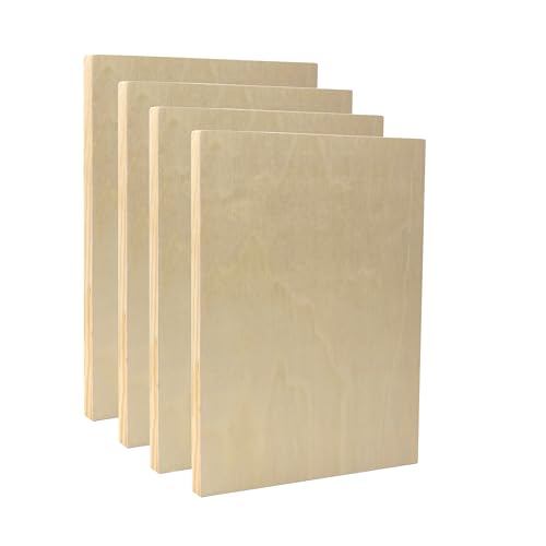 EXERZ Maltafeln aus Holz, 22,9 x 30,5 cm, 4 Stück, rechteckige Holzplatten für Acryl-, Öl- und Mischmedia-Malerei, glatte Bastelbretter für Künstler, Kinder und DIY-Projekte EXERZ Maltafeln aus Holz, 22,9 x 30,5 cm, 4 Stück, rechteckige Holzplatten für Acryl-, Öl- und Mischmedia-Malerei, glatte Bastelbretter für Künstler, Kinder und DIY-Projekte von EXERZ
