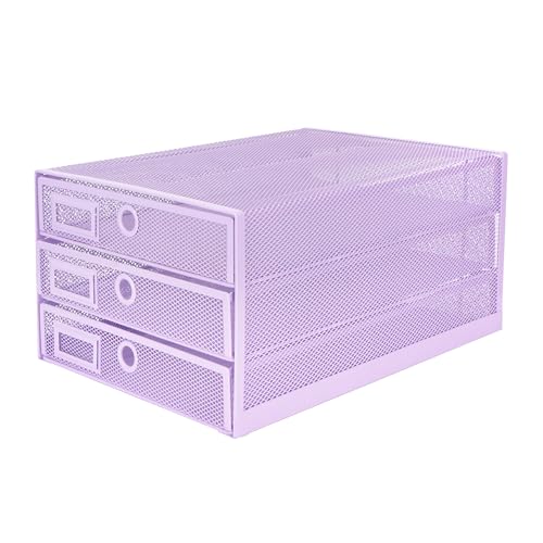 EXERZ Papierablage mit 3 Schubladen A4 / Multifunktionaler Schreibtisch-Organizer/Briefablage – Für Dokumente, Magazine, Notizbücher und Briefe – Helllila EXERZ Papierablage mit 3 Schubladen A4 / Multifunktionaler Schreibtisch-Organizer/Briefablage – Für Dokumente, Magazine, Notizbücher und Briefe – Helllila von EXERZ