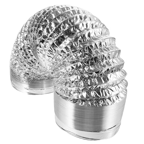 EXHUMKY 1 Stück Aluminiumfolie Luftkanal Luftschlauch des Abluftventilators Belüftung Garage Wechselstromröhre biegen Flexibler Schlauch Kanalschlauch aus Aluminium Silver EXHUMKY 1 Stück Aluminiumfolie Luftkanal Luftschlauch des Abluftventilators Belüftung Garage Wechselstromröhre biegen Flexibler Schlauch Kanalschlauch aus Aluminium Silver von EXHUMKY